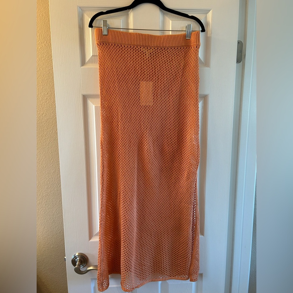 Emory Park Maxi Skirt, Knitted, NWT, Size large, Color Terracotta